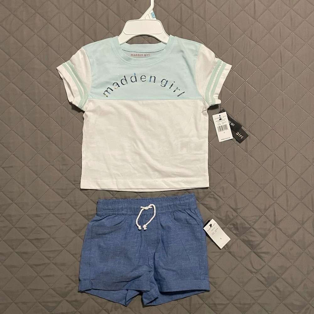 Madden Girl Tee Shirt & Shorts 2 piece Set - various sizes